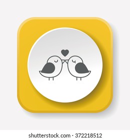 lover birds icon