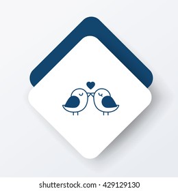 lover birds icon
