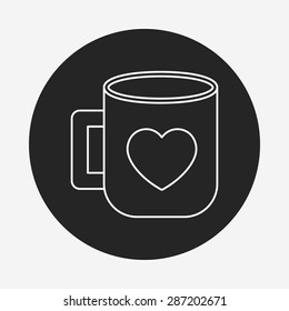 lover cup line icon