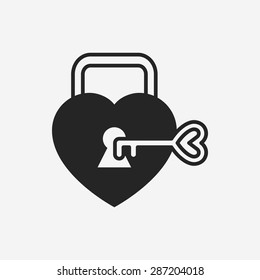 lover lock icon