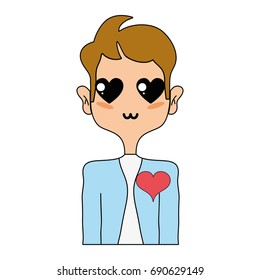 lover man with elegant clothes and hairstyle