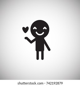 Lover Man icon. Style is a flat lover man symbol