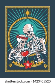 the lover skeleton vector file 