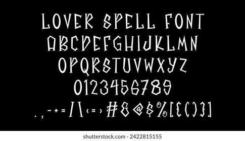 Lover Spell display font. With sharp bold stroke, fun character with a bit of ligatures and alternates. To give you an extra creative work.
