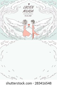 Lover wedding card.