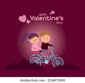 amantes de la bicicleta personajes San Valentín