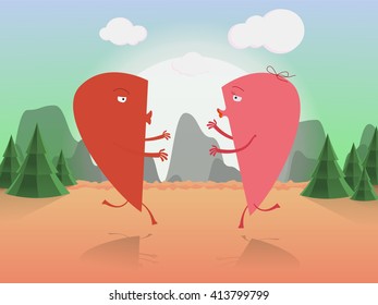 Lovers come together