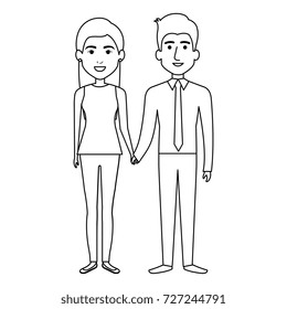 lovers couple avatars character