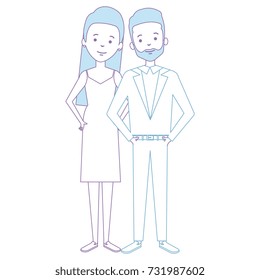 lovers couple avatars character