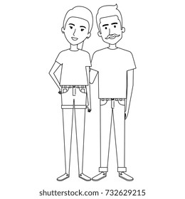 lovers couple avatars character