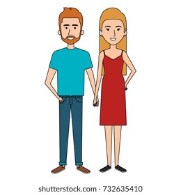 lovers couple avatars character