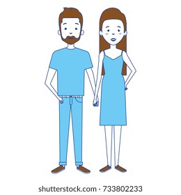 lovers couple avatars character