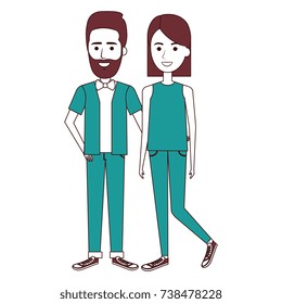 lovers couple avatars character