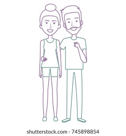lovers couple avatars character