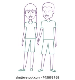 lovers couple avatars character