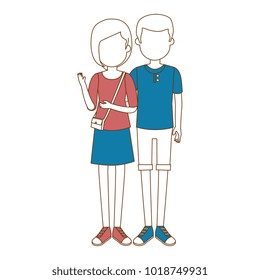lovers couple avatars characters