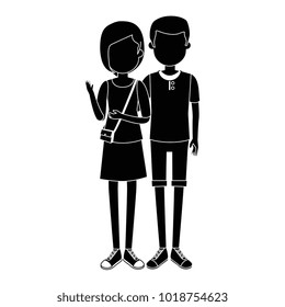 lovers couple avatars characters