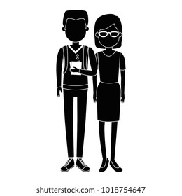 lovers couple avatars characters
