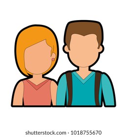 lovers couple avatars characters