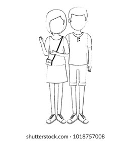 lovers couple avatars characters