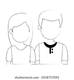 lovers couple avatars characters
