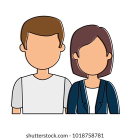 lovers couple avatars characters