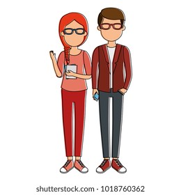 lovers couple avatars characters