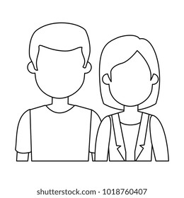 lovers couple avatars characters