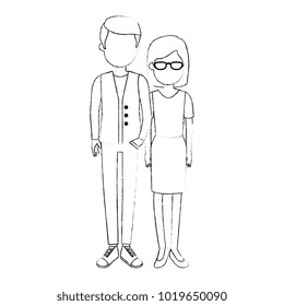 lovers couple avatars characters