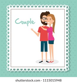 lovers couple avatars characters
