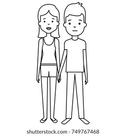 lovers couple avatars characters