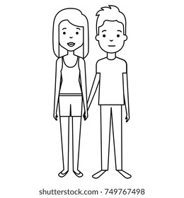 lovers couple avatars characters