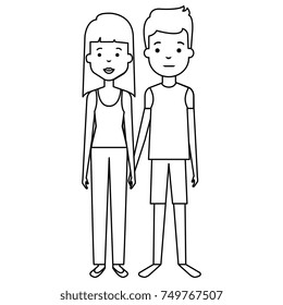 lovers couple avatars characters