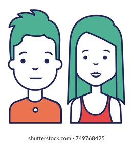 lovers couple avatars characters