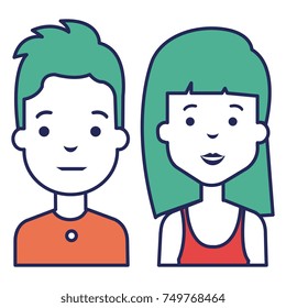 lovers couple avatars characters