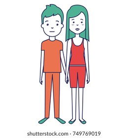 lovers couple avatars characters
