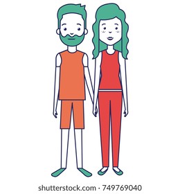 lovers couple avatars characters