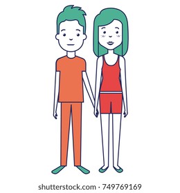lovers couple avatars characters