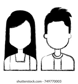 lovers couple avatars characters