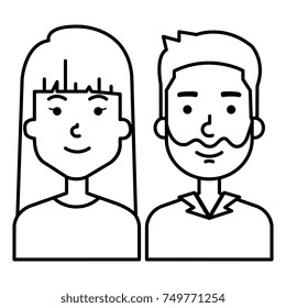 lovers couple avatars characters