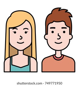 lovers couple avatars characters