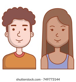 lovers couple avatars characters