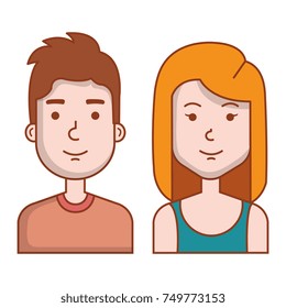 lovers couple avatars characters