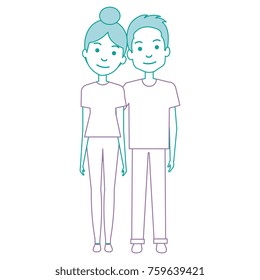 lovers couple avatars characters
