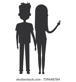 lovers couple avatars characters