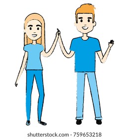 lovers couple avatars characters