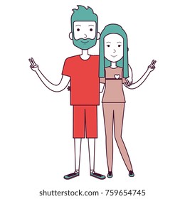 lovers couple avatars characters