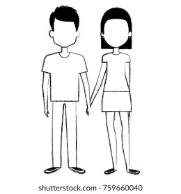 lovers couple avatars characters