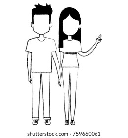 lovers couple avatars characters