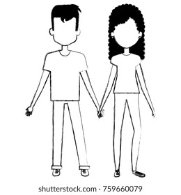 lovers couple avatars characters
